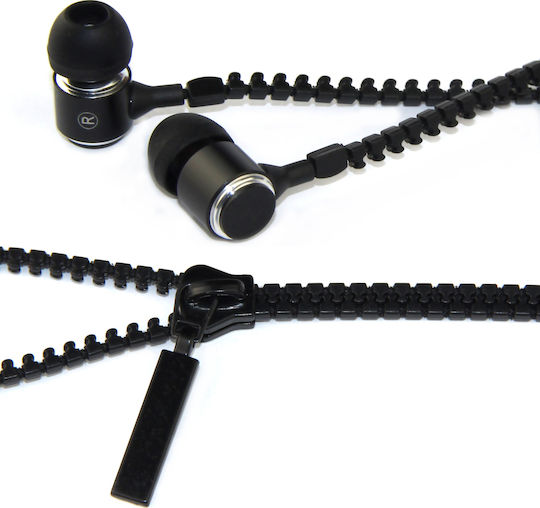 Amazing Zip In-ear Handsfree με Βύσμα 3.5mm Μαύρο