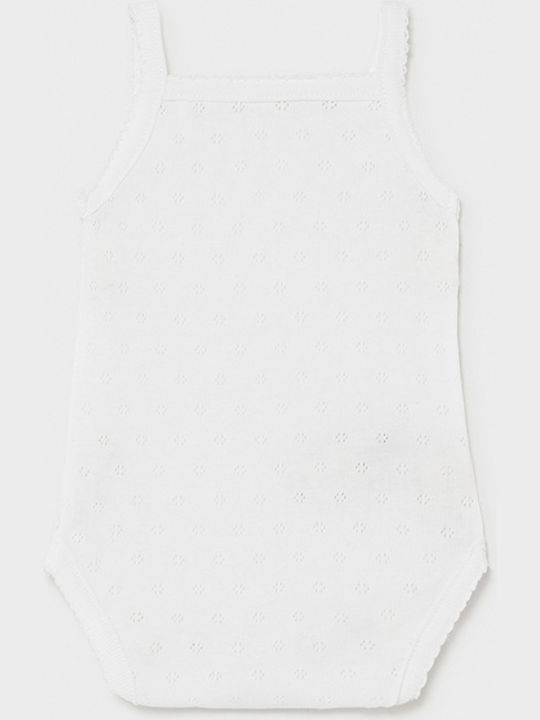 Mayoral Baby Bodysuit Underwear Set Sleeveless White