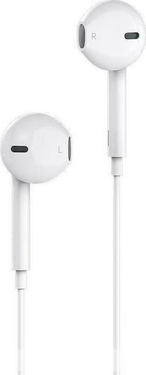 Borofone BM27 Earbuds Handsfree με Βύσμα USB-C Λευκό