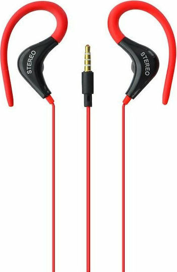 Lamtech Sport In-ear Handsfree με Βύσμα 3.5mm Κόκκινο