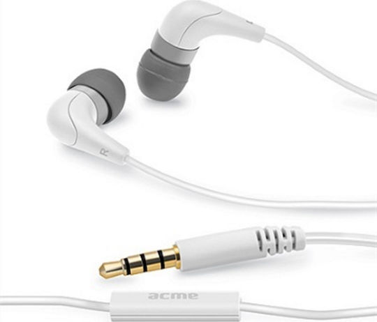Acme Groovy HE15 In-ear Handsfree με Βύσμα 3.5mm Λευκό