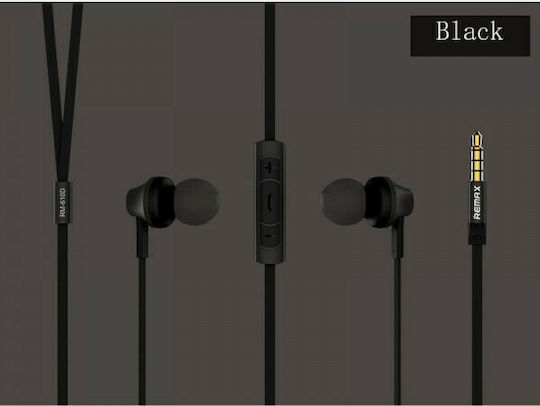 Remax RM-610D In-ear Handsfree Ακουστικά με Βύσμα 3.5mm Μαύρο