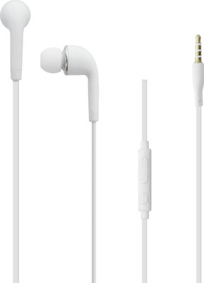 Lamtech Mobile Earphones In-ear Handsfree με Βύσμα 3.5mm Λευκό