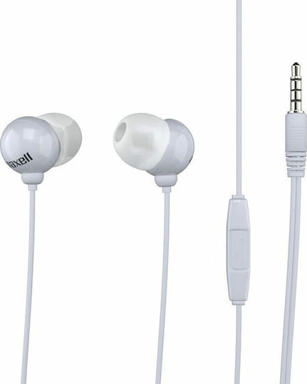 Maxell Plugz + Mic In-ear Handsfree with 3.5mm Connector White