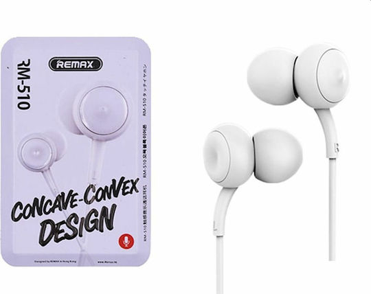 Remax RM-510 In-ear Handsfree with 3.5mm Connector White