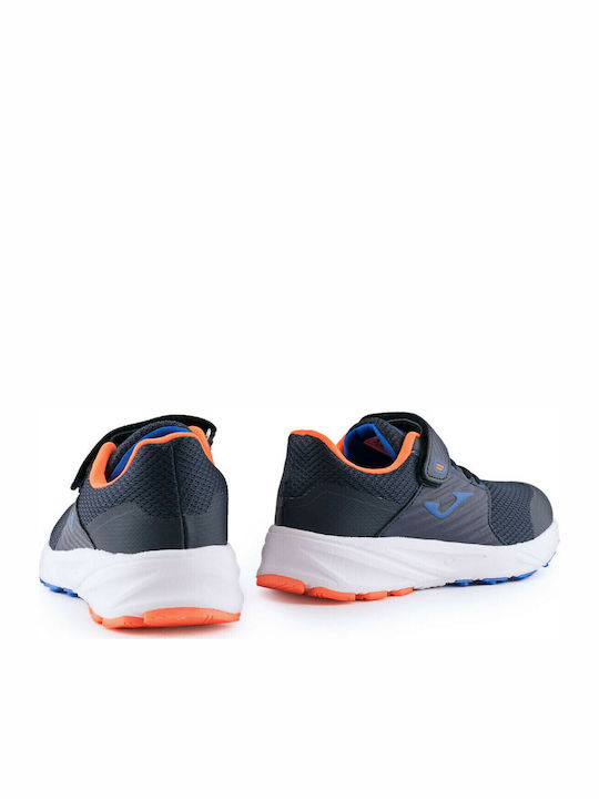 Fast Kids Sports Shoes Running with Hoop & Loop Closure Gray
