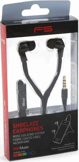 Omega Freestyle Shoelace FH2112 In-ear Handsfree με Βύσμα 3.5mm Μαύρο