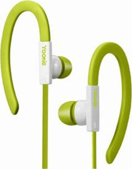 Yookie YK-224 In-ear Handsfree Headphones with Connector 3.5mm Green