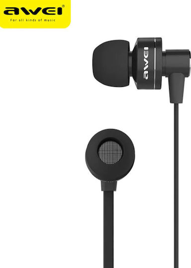 Awei ES-690M In-Ear Freihändig Kopfhörer mit Stecker 3.5mm Schwarz