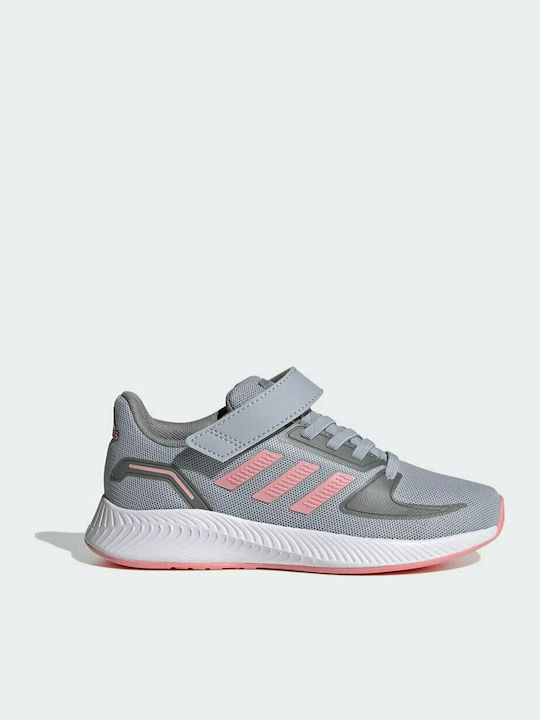 Runfalcon 2.0 C Αθλητικά Παιδικά Παπούτσια Running με Σκρατς Halo Silver / Super Pop / Grey Three