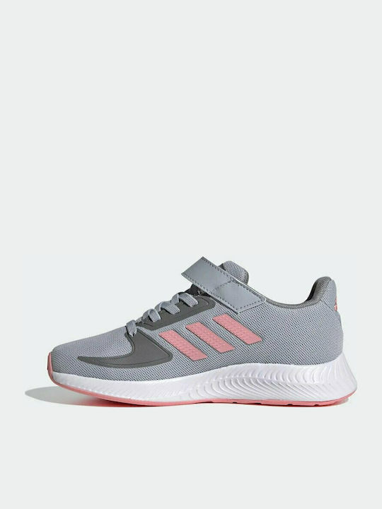 Runfalcon 2.0 C Αθλητικά Παιδικά Παπούτσια Running με Σκρατς Halo Silver / Super Pop / Grey Three