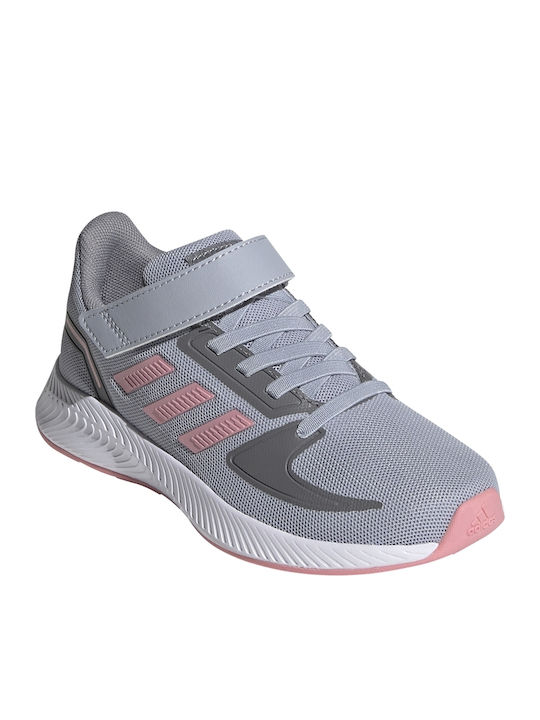 Runfalcon 2.0 C Αθλητικά Παιδικά Παπούτσια Running με Σκρατς Halo Silver / Super Pop / Grey Three