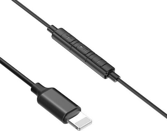 Baseus P02 Lightning In-ear Handsfree with Lightning Connector Black