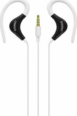 Lamtech Sport In-ear Handsfree με Βύσμα 3.5mm Λευκό