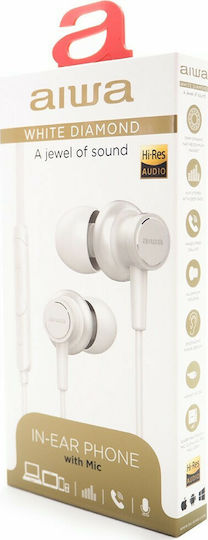 Aiwa Diamond ESTM500 In-ear Handsfree with 3.5mm Connector White