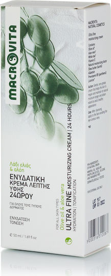 Macrovita Olive Oil & Aloe Vera Licht 24h Creme Gesicht Tag mit Aloe Vera 50ml