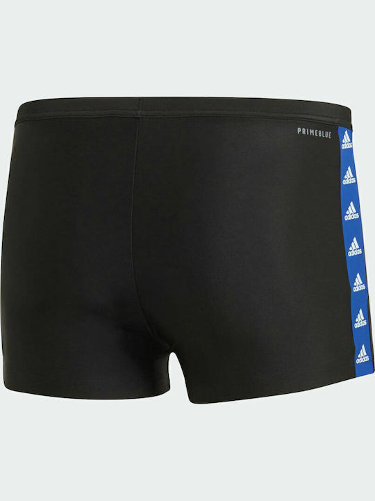 Tapered Men's Swimwear Shorts Black Striped