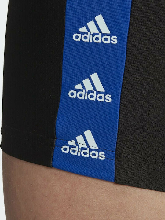 Tapered Men's Swimwear Shorts Black Striped
