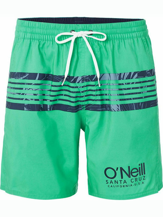 O'neill Cali Stripe Men's Swimwear Shorts Green Striped