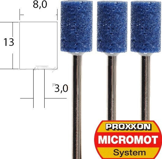 Proxxon 28781 Полиращи камъни с малък валче 8мм 3бр