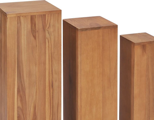 vidaXL Wooden Plant Towers 3 Pieces