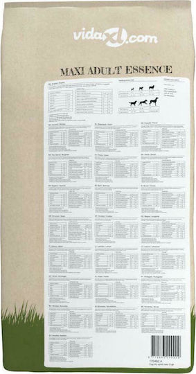 Premium Maxi Adult Essence 15kg Dry Food for Adult Large Breed Dogs with Beef and Chicken