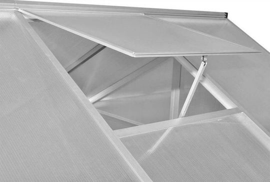 vidaXL 41317 Greenhouse House Type with Aluminum Frame 2.42x1.9x1.95m