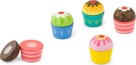 Viga Toys Cooking Toy / Kitchen Utensils Wooden 'Cup Cake' made of Wood for 2+ Years Old 4pcs 50808