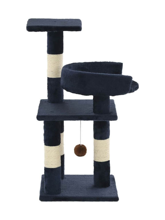 vidaXL Scratching Post Cat Trees Blue 3 levels 30x30x65cm