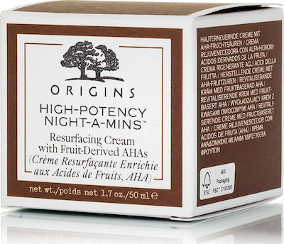 Origins High Potency Night-a-Mins Moisturizing , Restoring & Αnti-aging Night Cream Suitable for Dry Skin with Vitamin C 50ml