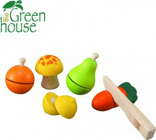 Plan Toys Φρούτα & Λαχανικά από Ξύλο για 2+ Ετών