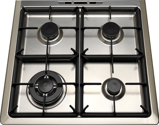 La Germania AM6 4C 81 C NE GN Natural Gas Cooker 56lt with Natural Gas Hobs W59.5cm. Inox