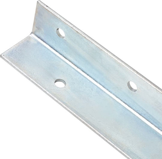 vidaXL Picket for Garden Fencing Supplies Figure C Galvanized 50x5x5cm 2 Pieces Silver