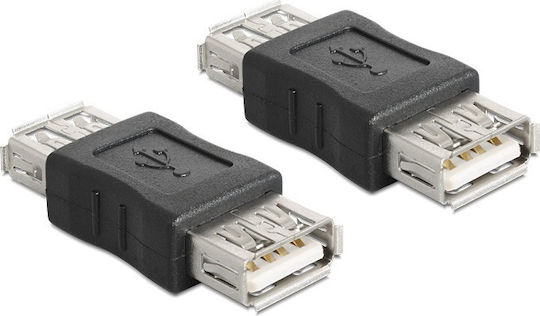 DeLock Convertor USB-A feminin în USB-A feminin Gri 1buc 65012