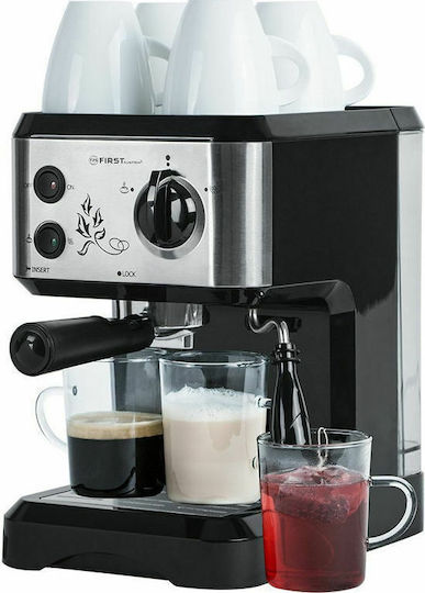 First Austria Μηχανή Espresso 1050W Πίεσης 15bar Γκρι FA5476-1