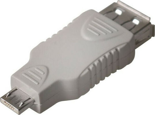 Konig CMP-ADAP34 Μετατροπέας micro USB male σε USB-A female Λευκό 1τμχ
