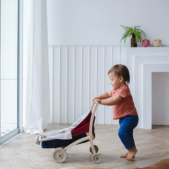 Plan Toys Καρότσι για Κούκλα από Ξύλο 49 εκ.