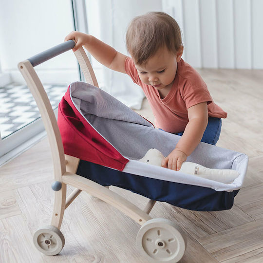 Plan Toys Καρότσι για Κούκλα από Ξύλο 49 εκ.