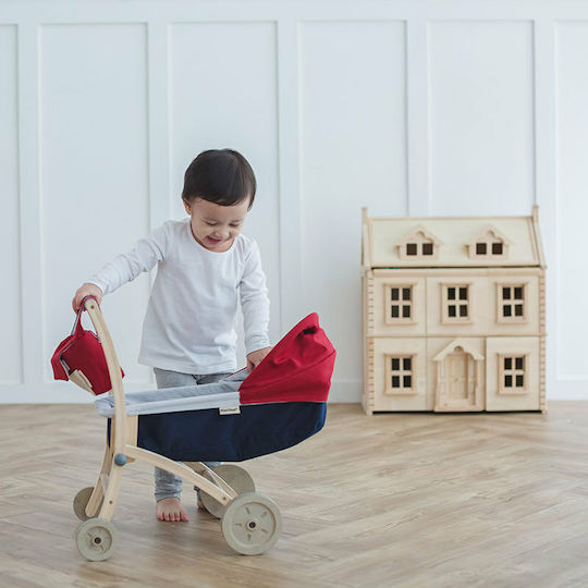 Plan Toys Καρότσι για Κούκλα από Ξύλο 49 εκ.