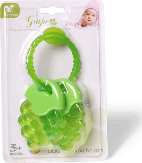 Moni Grape Teething Rattle with Water made of Silicone for 3 m+ Green