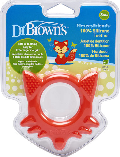Dr. Brown's Fox Teething Ring made of Silicone for 3 m+