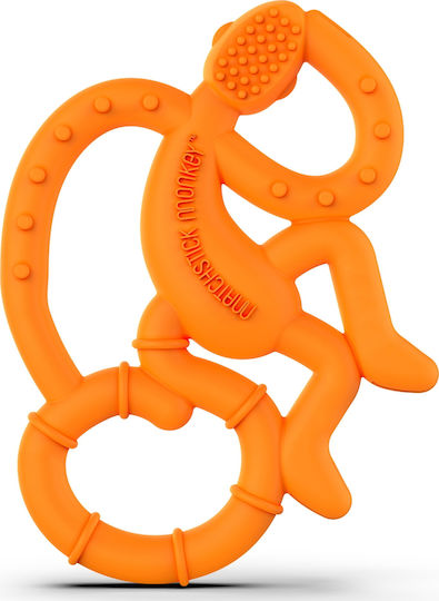 Matchstick Monkey Dancing Monkey Teething Ring BPA Free Silicone for 0 m+