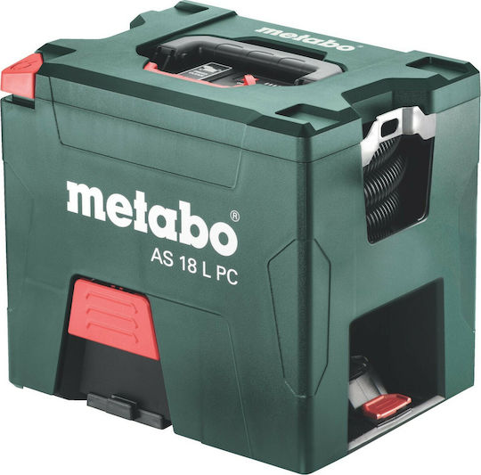 Metabo AS 18 L PC Επαναφορτιζόμενο Σκουπάκι Χειρός 18V Χωρίς Φορτιστή και Μπαταρία Πράσινο