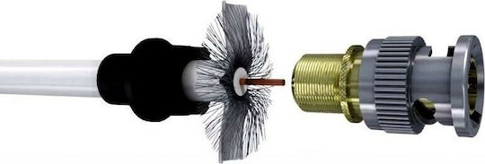 Telecom Μετατροπέας BNC male σε F-Connector female 5τμχ KBM-HD