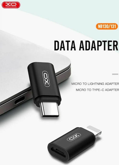XO NB131 Μετατροπέας USB-C male σε micro USB female 1τμχ