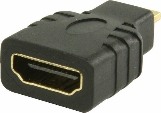 Nedis Konverter Mikro-HDMI männlich zu HDMI weiblich 1Stück CVGP34907BK