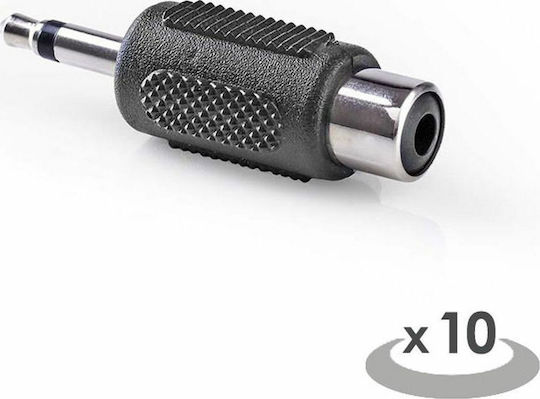 Nedis Μετατροπέας RCA female σε 3.5mm male 1τμχ CAGP22965BK