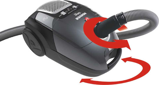 Hoover TX48ALG 011 Aspirator 700W cu sac 3.5lt Neagră