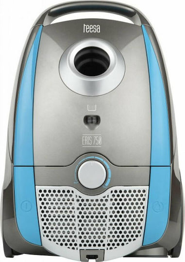Teesa Eris 750 Ηλεκτρική Σκούπα 750W με Σακούλα 2lt Γαλάζια