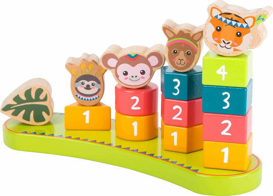 Small Foot Jucărie de Stivuire Jungla din Lemn pentru 12++ Luni